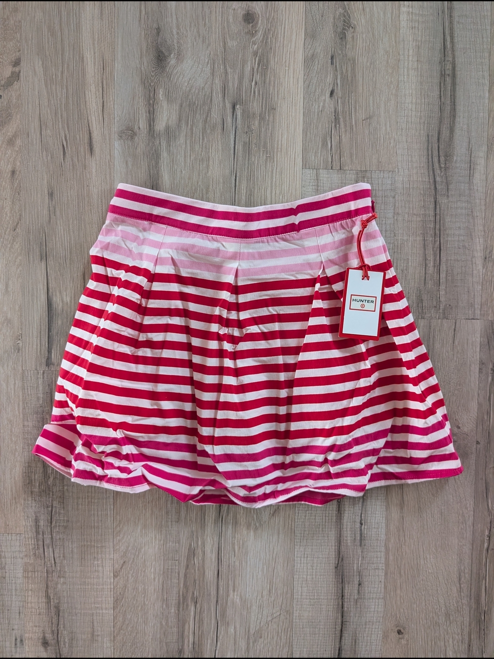 NWT Hunter Pink & White Striped Girls Skort, 6Y (V8)
